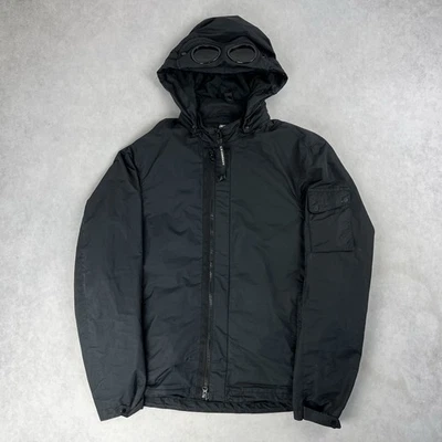 CP Company Micro M Goggle Jacket Medium Coat Black 5629 - Image 1 of 4