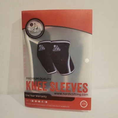 Nordic Lifting Knee Sleeves Black Large - Image 1 of 4