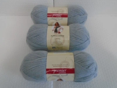 3 Skeins Premier Yarns Deborah Norville Collection Alpaca Dance Color Silver Fog - Image 1 of 4