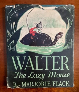 Walter die faule Maus von Marjorie Flack 1937 Junior Bücher Doubleday & Co HBDJ - Bild 1 von 18