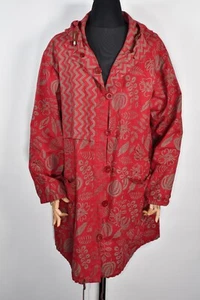 Gudrun Sjoden  Linen Cotton Women's Hooded Parka Jacket Women's size L - Picture 1 of 15