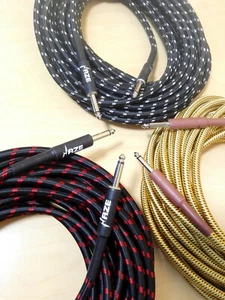 Haze 15M/49.2FT Guitar/Bass/Instrument Cable,1/4" Jacks,8mm Thickness Tour Grade - Picture 1 of 30