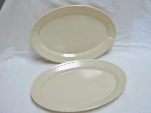 2 CARLISLE #NARR120 MELAMINE 12" OVAL PLATTERS PLATES TRAYS - Picture 1 of 5