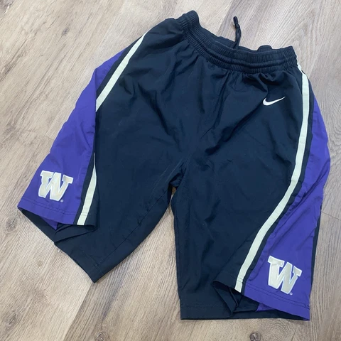Washington Huskies Shorts Mens Medium Nike Athletic Gym team UW Basketball Black Cover