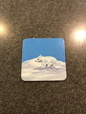 Vtg 1980 Milton Bradley Animal Families Memory Replacement Card Polar Bear Baby - Image 1 of 2