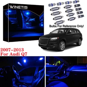 10K Blue Canbus Interior LED Light Package 17 Pieces Kit For 2007-2013 Audi Q7 - Foto 1 di 12