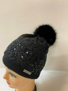 Original Norton Damen Bommelmütze, Pompon Mütze, Wintermütze 7652K schwarz (40) - Bild 1 von 2
