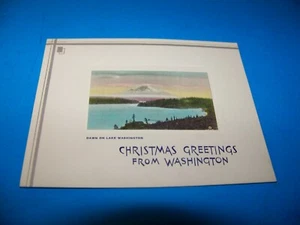 Christmas Greetings From Washington "Dawn On Lake Washington" - Picture 1 of 2