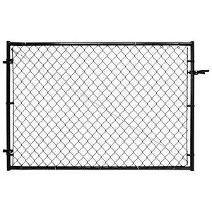 Adjust-A-Gate Fit-Right Adjustable Chain Link Gate w/Square Corner Frame, Black - Picture 1 of 12