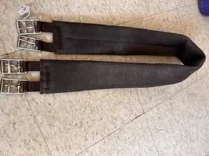 WINTEC Brown English GIRTH VGC* 48" Roller Buckles - Picture 1 of 2