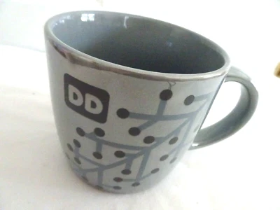 2014 Dunkin Donuts  Lustre Shiny  Gray Coffee CUP/MUG-NEW - Image 1 of 4