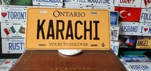 KARACHI : Custom Car Plate Ontario - Picture 1 of 1