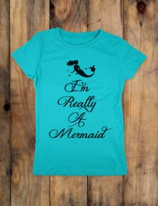 I'm Really A Mermaid - diseño1 - Junior Jóvenes Calce Ajustado Camisa Suave - Imagen 1 de 3
