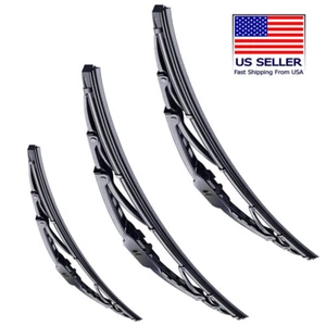 Front+Rear Windshield Wiper Blades Fits Dodge Daytona Kit Set 18" + 18" +20" - Picture 1 of 1