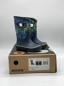 Bota de lluvia Bogs Neo clásica para niños pequeños talla 7 nueva en caja azul marino - Imagen 1 de 8