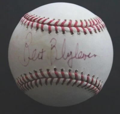 Bert Blyleven HOF Cleveland Indians Signed Autographed MLB Baseball JSA COA - Image 1 of 4