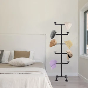 Hat Bags Display Rack Home Shops Freestanding Steel Storage Shelf 10 Hats - Picture 1 of 16