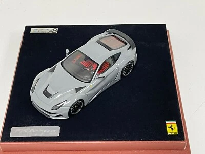 1/43 AB Models Ferrari F12 Novitec Rosa in Nardo Grey Custom Leather Base 2 - Image 1 of 4