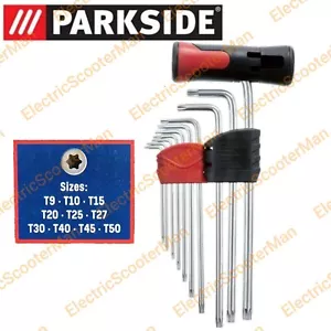 Parkside 11-teiliges Sternkopf Schlüssel Set mit T-Griff hochwertiger S2 Stahl - Bild 1 von 4