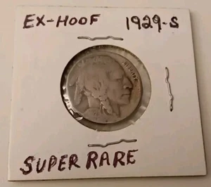 SUPER RARE 1929-S BUFFALO NICKEL "EXTRA HOOF" DIE BREAK 4-DIGIT #029A - Picture 1 of 13