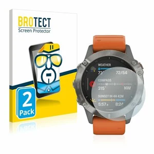 Garmin fenix 6 Pro , 2 x  BROTECT® HD-Clear Screen Protector Crystal-clear - Picture 1 of 7