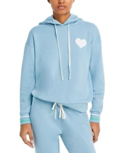 Sudadera con capucha polar con gráfico Aqua Heart azul S nueva con etiquetas - Imagen 1 de 5