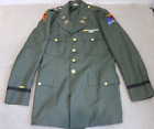 US Marine Corps Sgt Dress Blues Blouse Jacket With Buttons 42L Medals  Wool