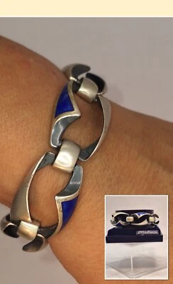 Ottaviani Raro Bracciale Vintage  in Argento 925 e Smalto NUOVO  - Immagine 1 di 4