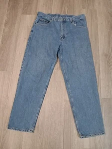 Open Trails Tapered Leg Jeans Men's 38x30 Blue Stone Wash 5-Pocket N5 - Picture 1 of 7