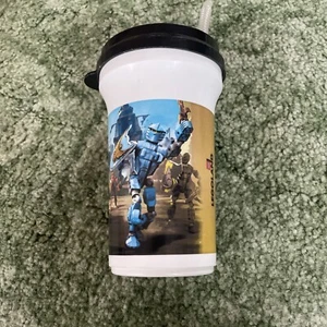 Legoland Knights Kingdom Travel Cup with Lid & Straw Vintage Lego - Picture 1 of 10