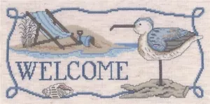 Diane Arthurs Imaginating Complete Counted Cross Stitch Kit ~ Seaside Welcome - Picture 1 of 2