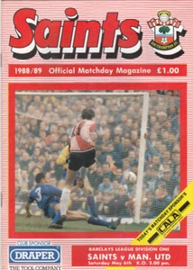 1988/89 SOUTHAMPTON V MANCHESTER UNITED 06-05-1989 DIVISION 1 - Picture 1 of 1