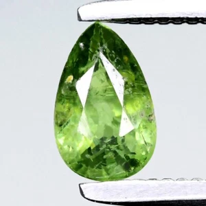 💎 0.40ct 5.5x3.5mm Pear Natural Green Demantoid Garnet - Madagascar Gem - Bild 1 von 4