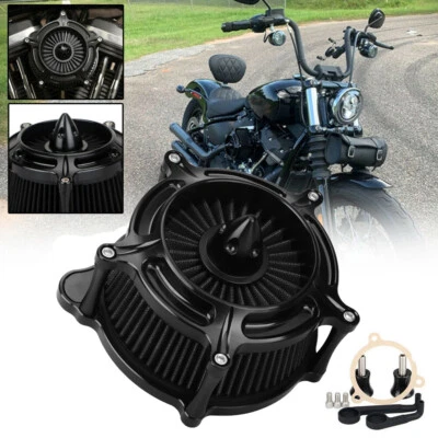 Turbine Spike Air Cleaner Intake Filter For Harley Road Glide King Ultra Limited Foto 1 de 4