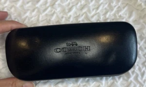 Coach New York Black Hard Clamshell Eyeglass Sunglass Case only free ship - Picture 1 of 16