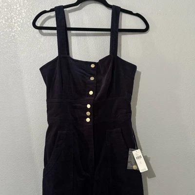 Новый с Ярлыками Anthropologie вельвет темно-синий общий комбинезон - размер 6 - Изображение 1 из 4