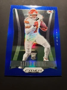 2024 Panini Prizm Deca Xavier Worthy RC Blue Rookie Prizm /149 Chiefs - Bild 1 von 2
