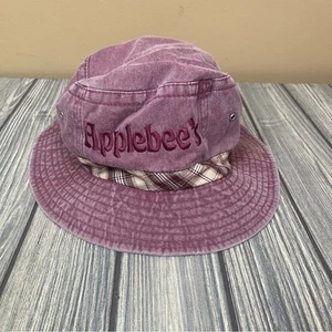 Sombrero cubo Applebee's vintage con borde a cuadros - Imagen 1 de 12