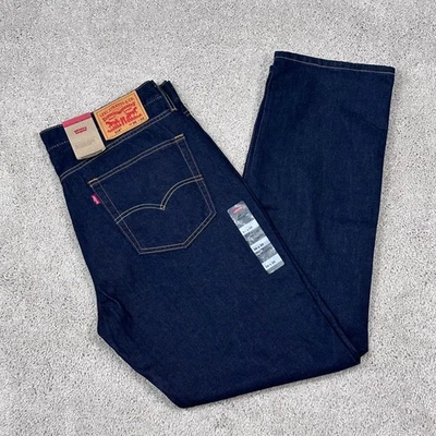 Pantalones de mezclilla Levi Strauss Co 514 calce recto lavado oscuro para hombre 36x32 nuevos con etiquetas Foto 1 de 4