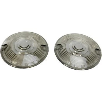 Kuryakyn 4997 Smoke Replacement Turn Signal Lens Kit for 3-1/4" Touring 86-23 - Image 1 of 1