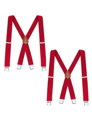 Paquete de 2 tirantes ajustables elásticos de 48" Buyless Fashion 1 1/4" - X Foto 1 de 4