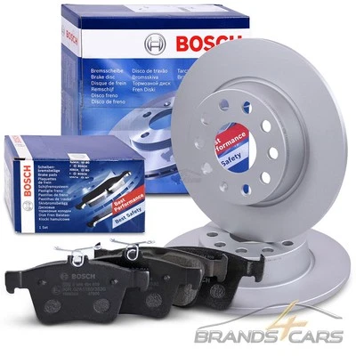 BOSCH BREMSSCHEIBEN +BELÄGE HINTEN FÜR AUDI A3 SEAT ATECA SKODA KAROQ VW GOLF 7