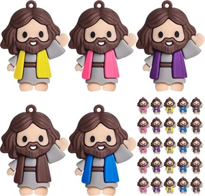 25 Stück Little Jesus Figuren - Mini Jesus Figuren Spielzeug zum Verstecken und Suchen kleiner Chris - Bild 1 von 7