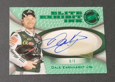 2008 Press Pass Showcase DALE EARNHARDT JR. ELITE EXHIBIT INK ON CARD AUTO # 3/5 - Image 1 of 3