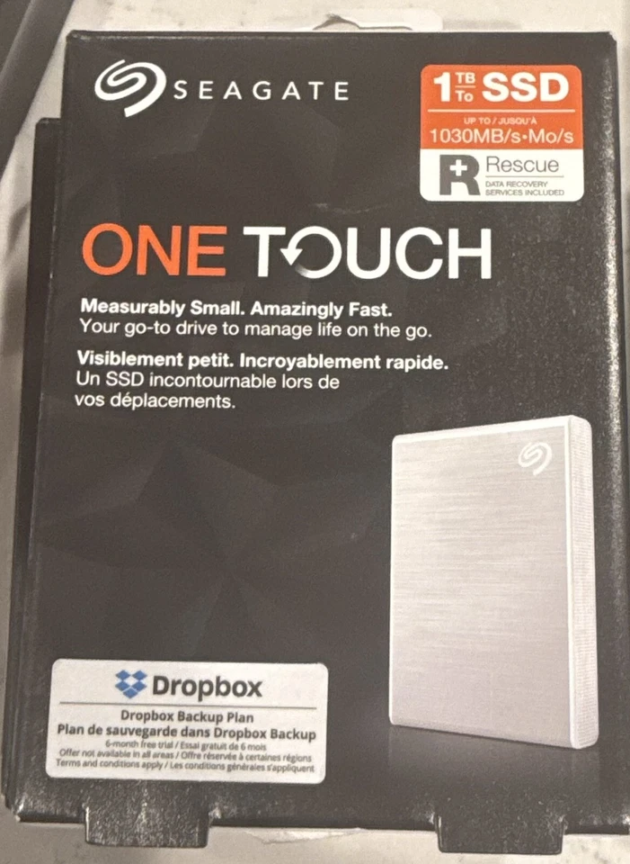 Seagate One Touch SSD 1TB External SSD Portable       Brand New !! - Image 1 of 1