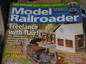 MODEL RAILROADER  magazine  june 2021 Ashland & Iron Mountain - Mining Road E-11 - Picture 1 of 3