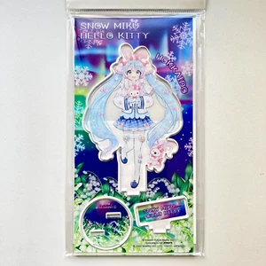 Snow Hatsune Miku Hello Kitty Sanrio Collab Acrylic Stand Figure 2024 N Hokkaido - Picture 1 of 7