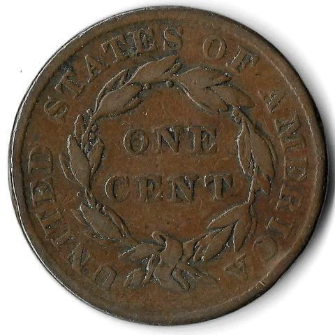 1837 Large Cent  -  Very Nice Details Cover