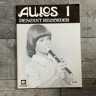 Chappell Aulos 1 Descant Recorder Beginner Entry Level Sheet Music - Image 1 of 3
