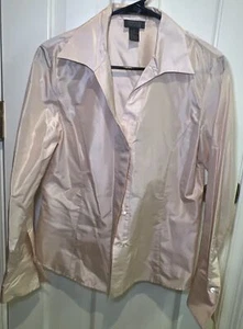 Lafayette 148 New York Silk Blouse Size 4 Pink Long Sleeve - Picture 1 of 7